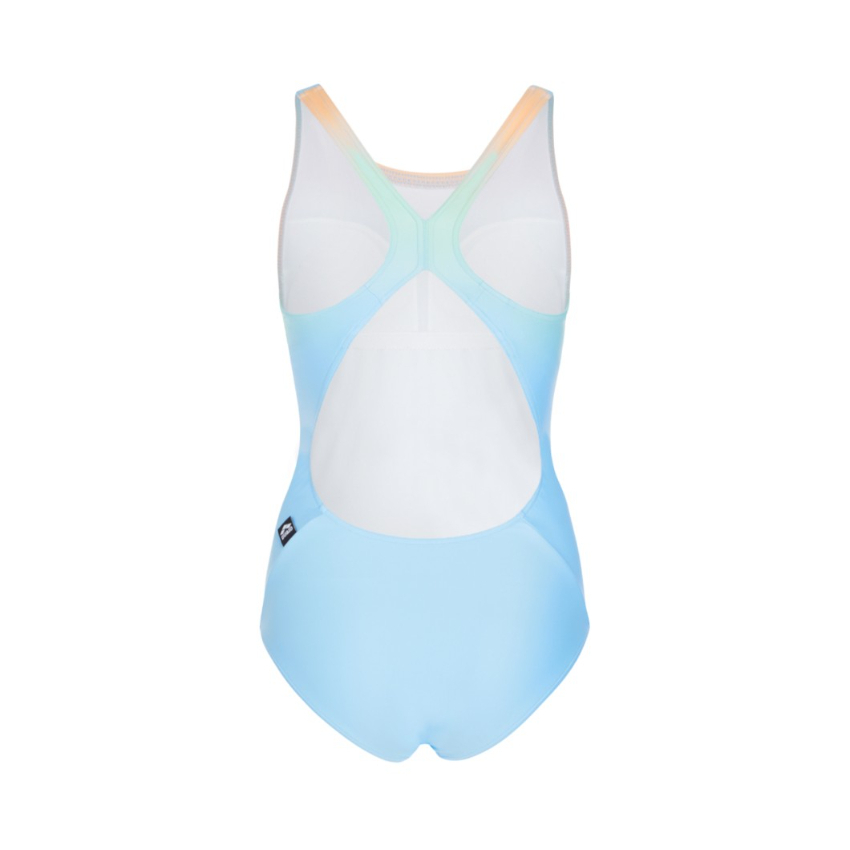 女士泳衣 PASTEL POP LOGO X背連身泳衣 - 淺藍