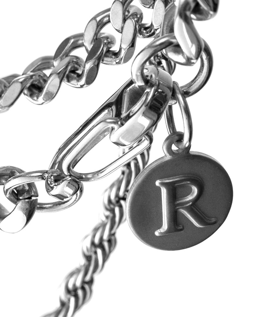 RECOVERY 雙層麻花項鍊 (亮銀色)