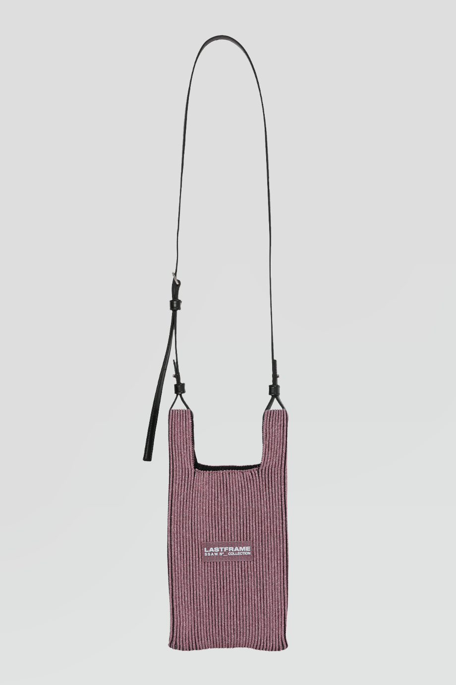 LASTFRAME｜KYOTO 迷你針織金蔥粉托特包