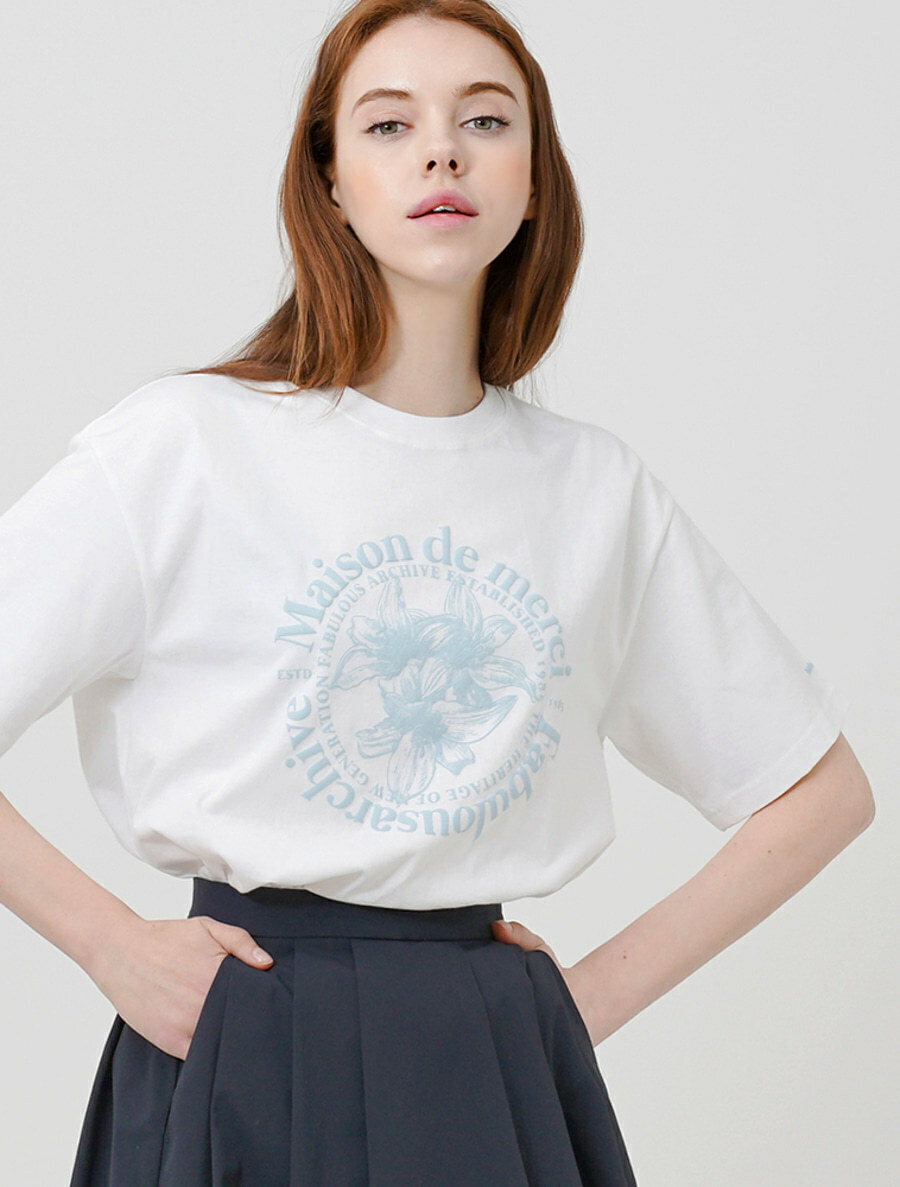 預訂｜FABULOUS ARCHIVE｜LERIS EMBO CROP T-SHIRT (12 COLOR)