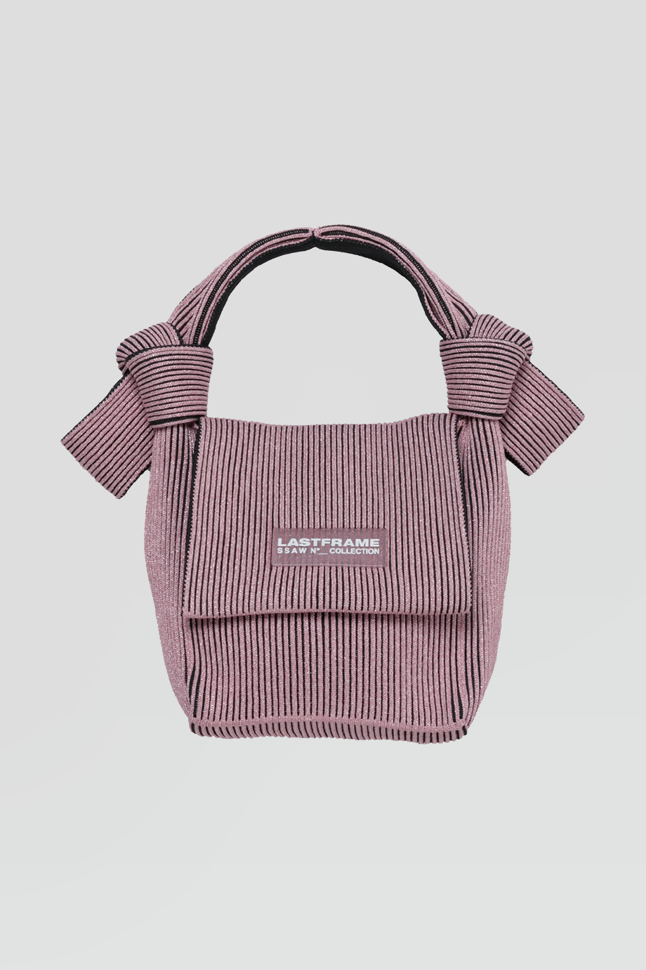 LASTFRAME｜KYOTO 針織金蔥粉結飾手提包