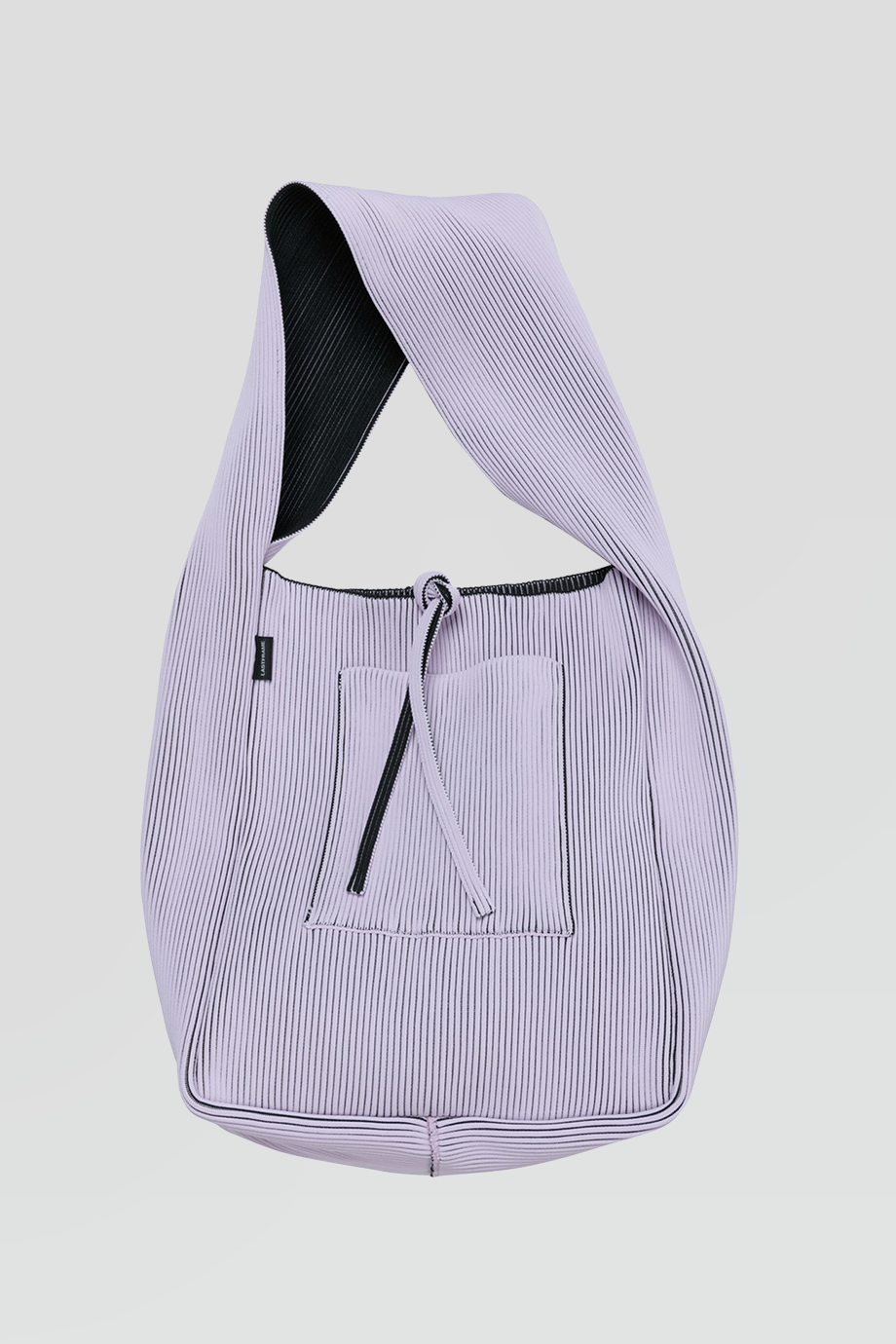 LASTFRAME｜KASANE 寬肩針織黑紫雙色托特包