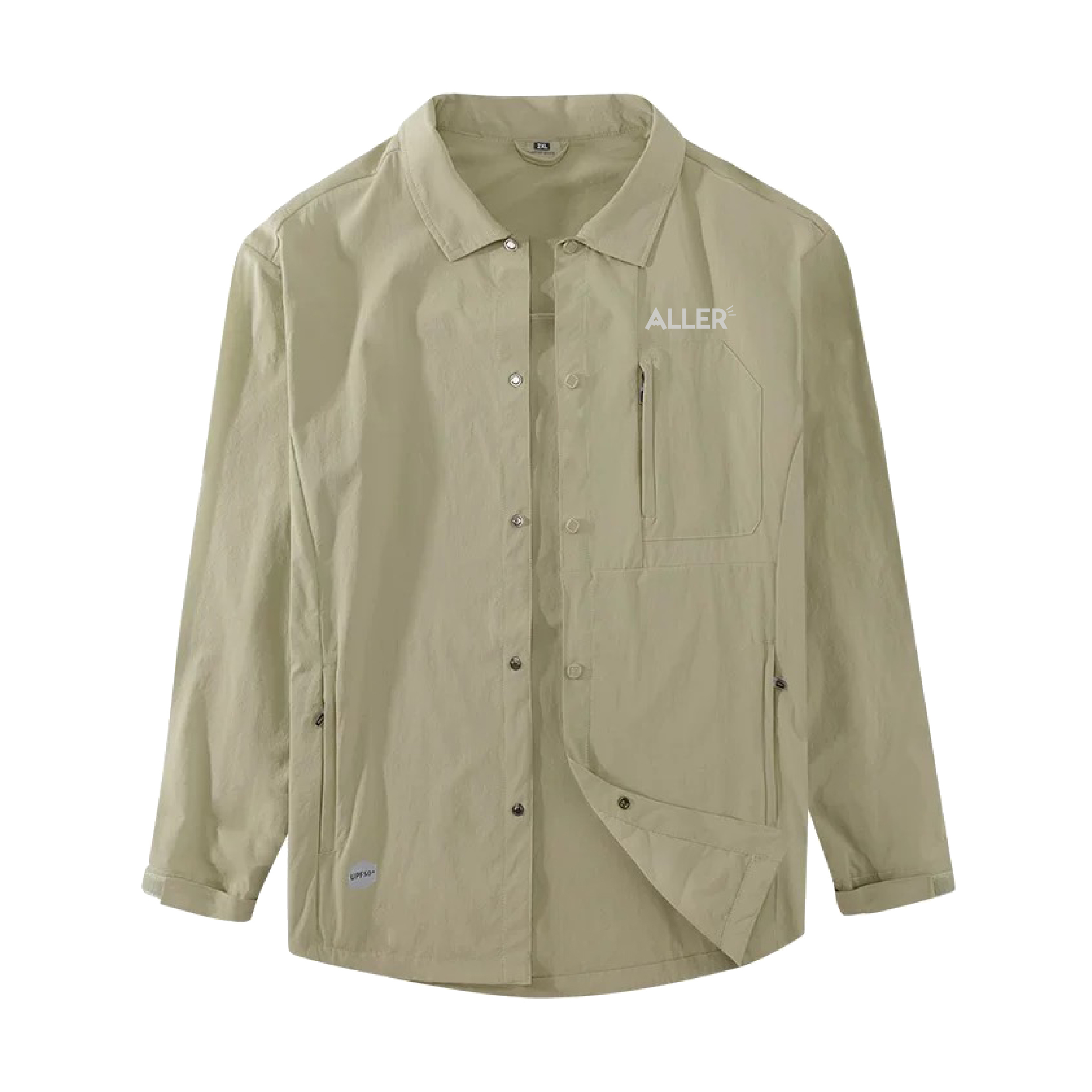ALLER 拉鍊口袋襯衫外套 中性款 (3色) 防曬/彈性/透氣/排汗 13AL2337
