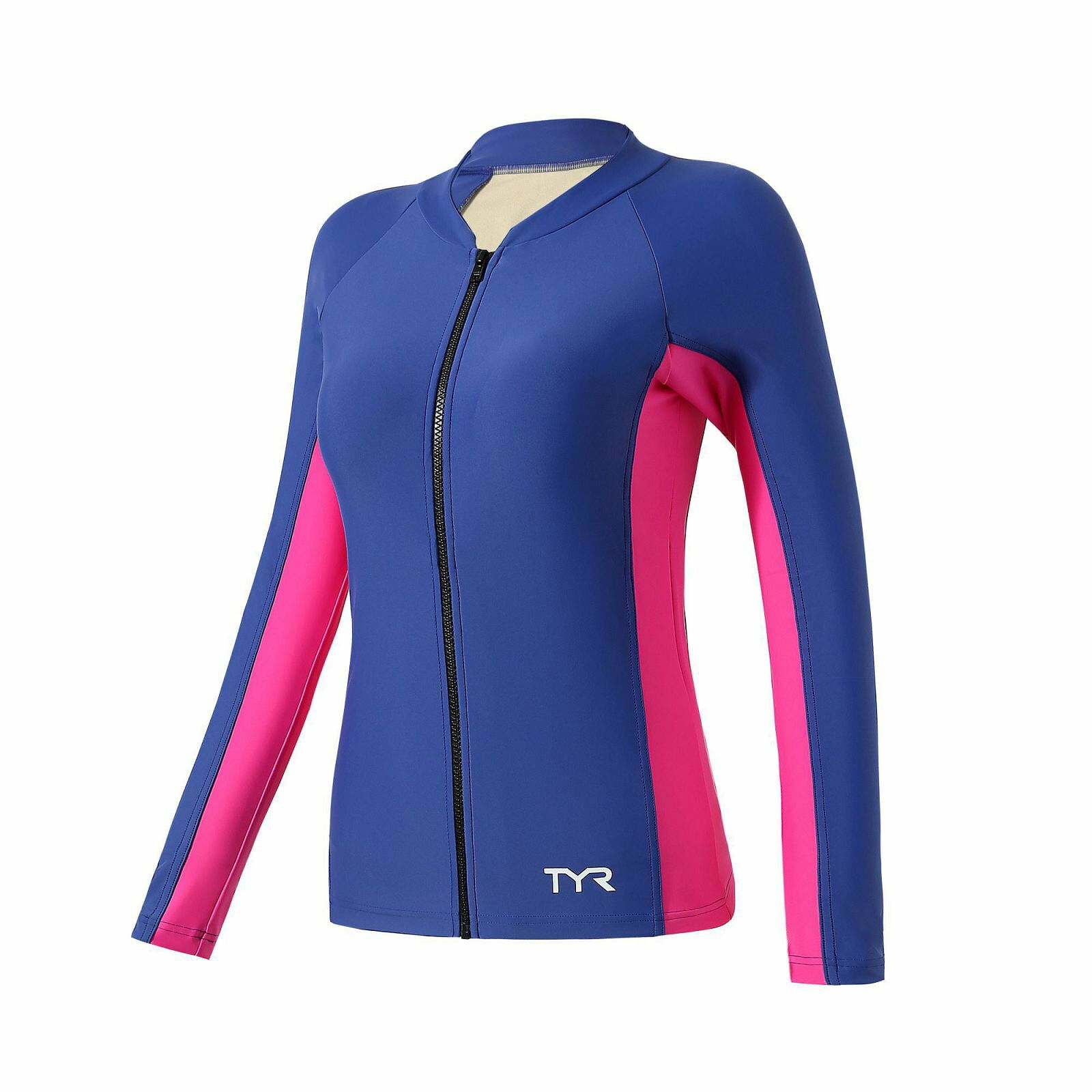 女士長袖防曬泳衣 - 紫/藍