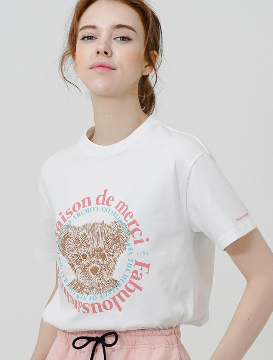 預訂｜FABULOUS ARCHIVE｜BEAR FRIENDS RELAX CROP T-SHIRT (14 COLOR)