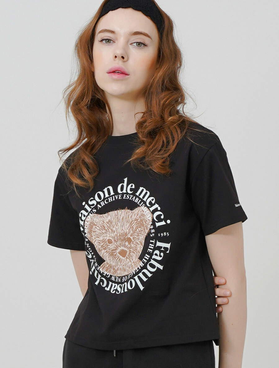預訂｜FABULOUS ARCHIVE｜BEAR FRIENDS RELAX CROP T-SHIRT (14 COLOR)