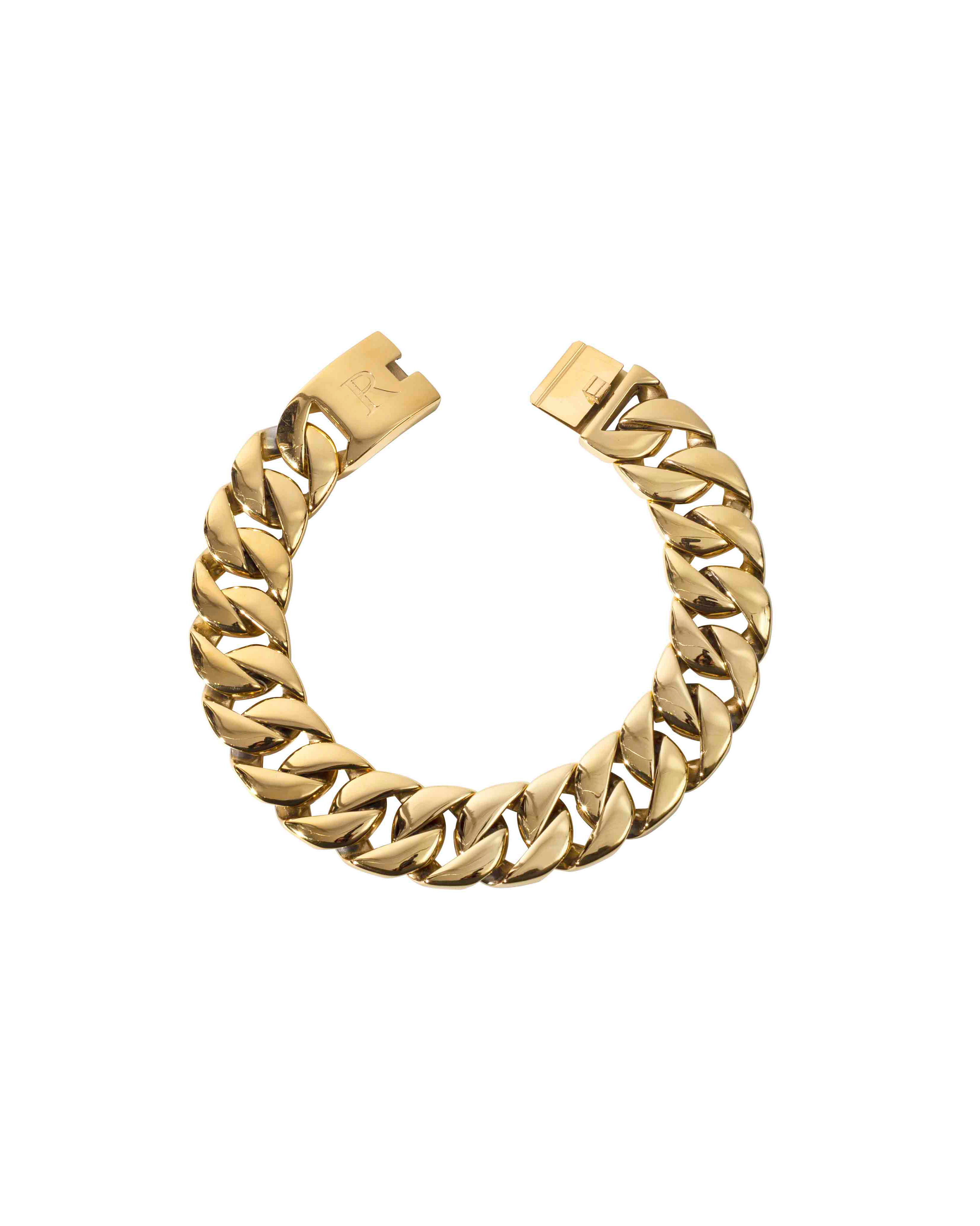 RECOVERY 30MM 鋼製金屬項鍊 (亮金色)