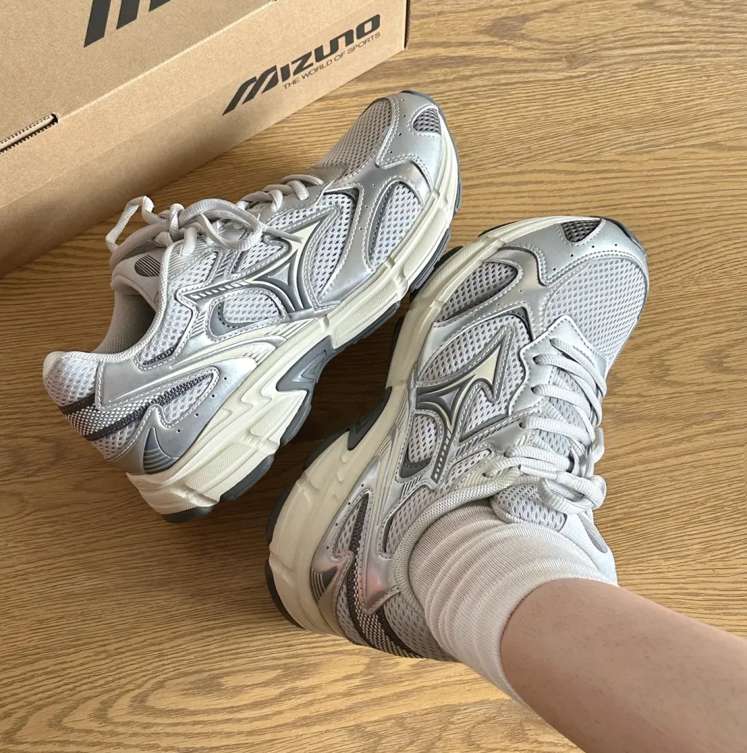 MIZUNO SPEED 2K 美津濃冰川灰銀灰奶油底仿舊男女鞋D1GH222917