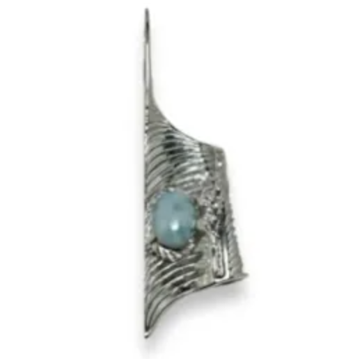 鳴島翔 Pendant Larimar /SV covered ring