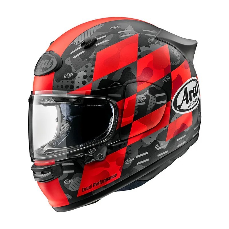 ARAI Astro-GX CHECKER RED 紅 消光 彩繪 休閒帽款