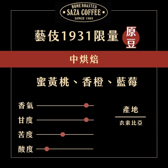 【限量】日本SAZA Coffee藝伎村1931