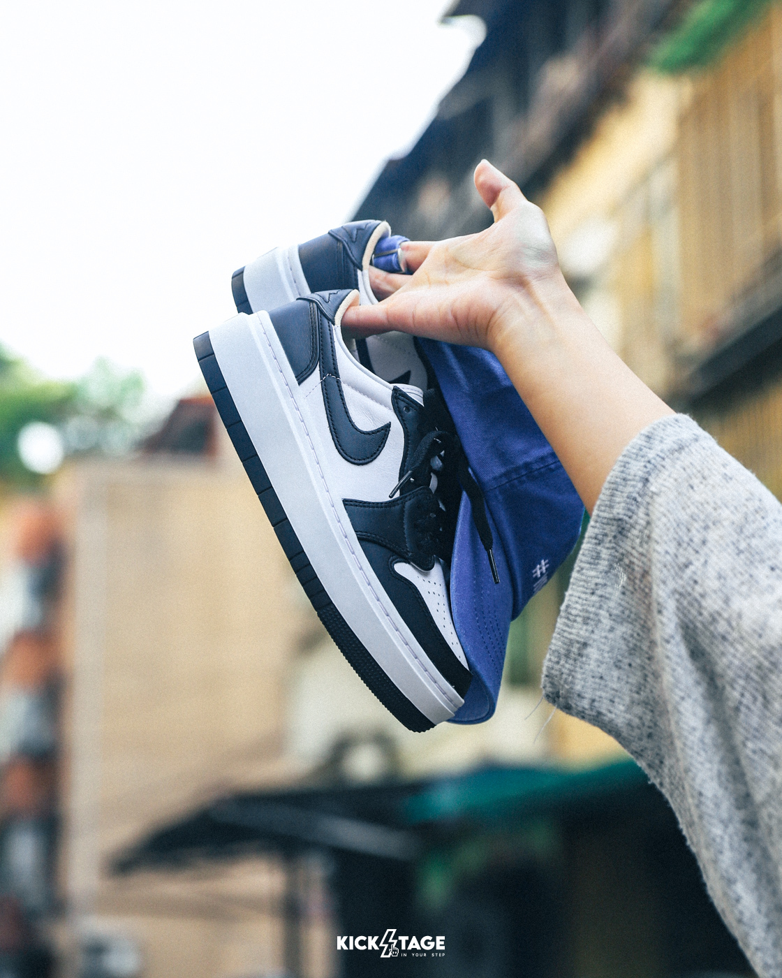 [售出無退換]女鞋 NIKE AIR JORDAN 1 ELEVATE LOW 黑白熊貓 增高 厚底 皮革 休閒鞋【DH7004-109】AJ1 AJ1OG 25SALE