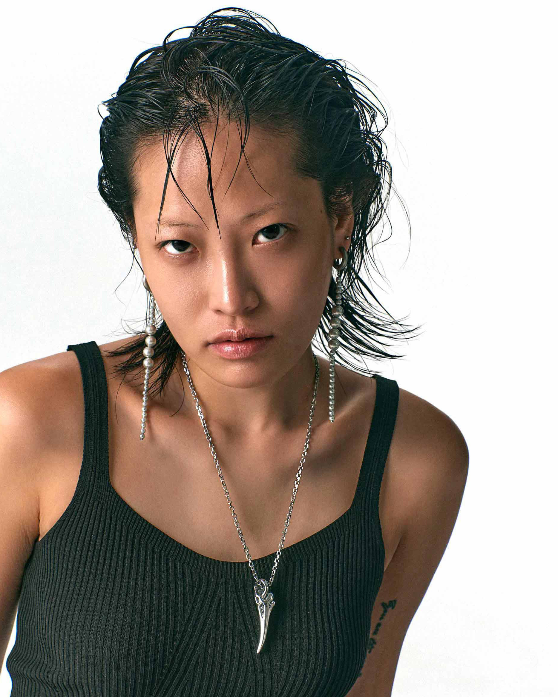 RECOVERY 烏鴉頭骨消逝項鍊 (亮金)