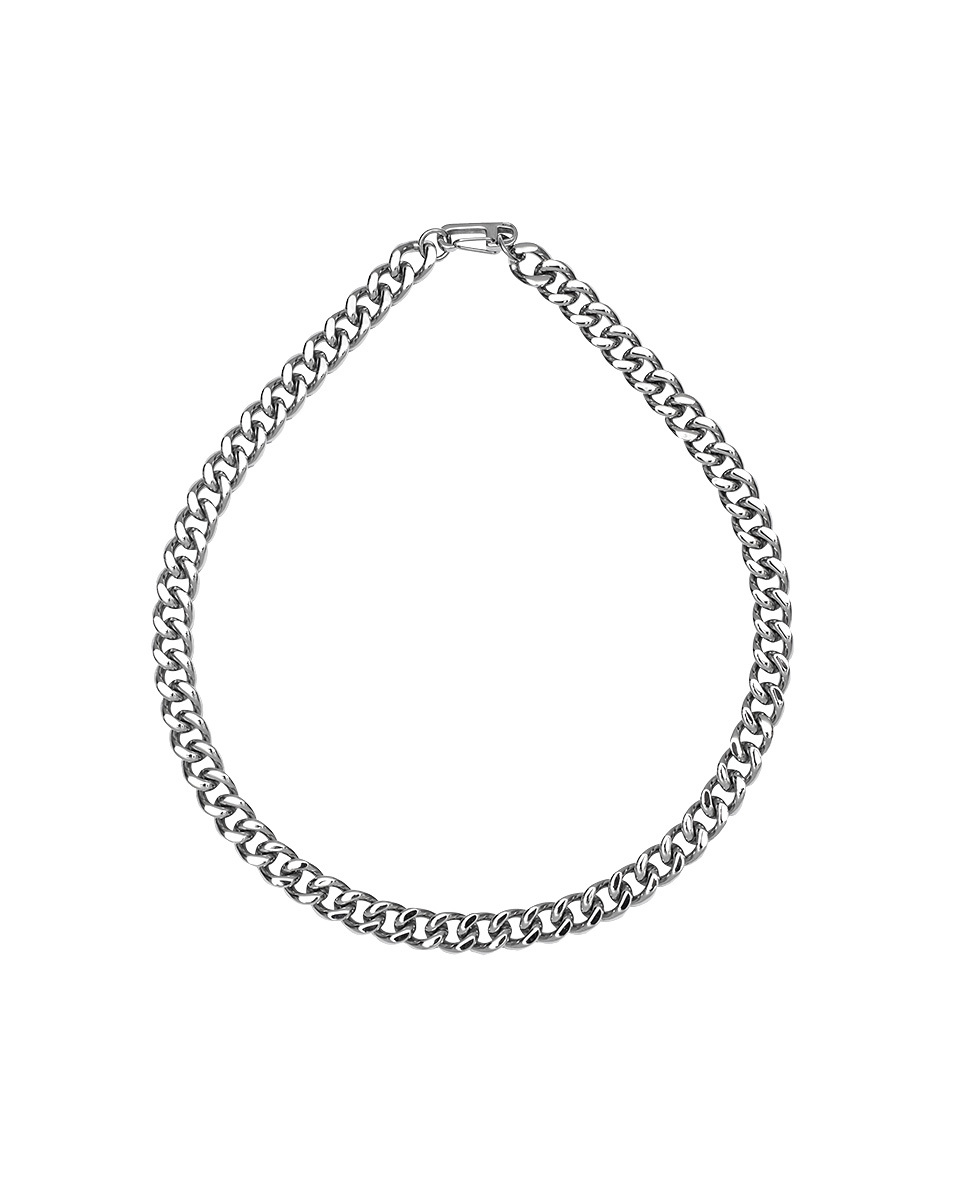 RECOVERY 12MM可調粗短項鍊-鋼製 (銀色)