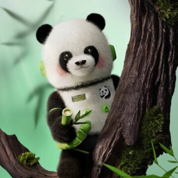 POPMART 泡泡瑪特 MEGA珍藏系列 SPACE MOLLY 熊貓 毛絨 400%