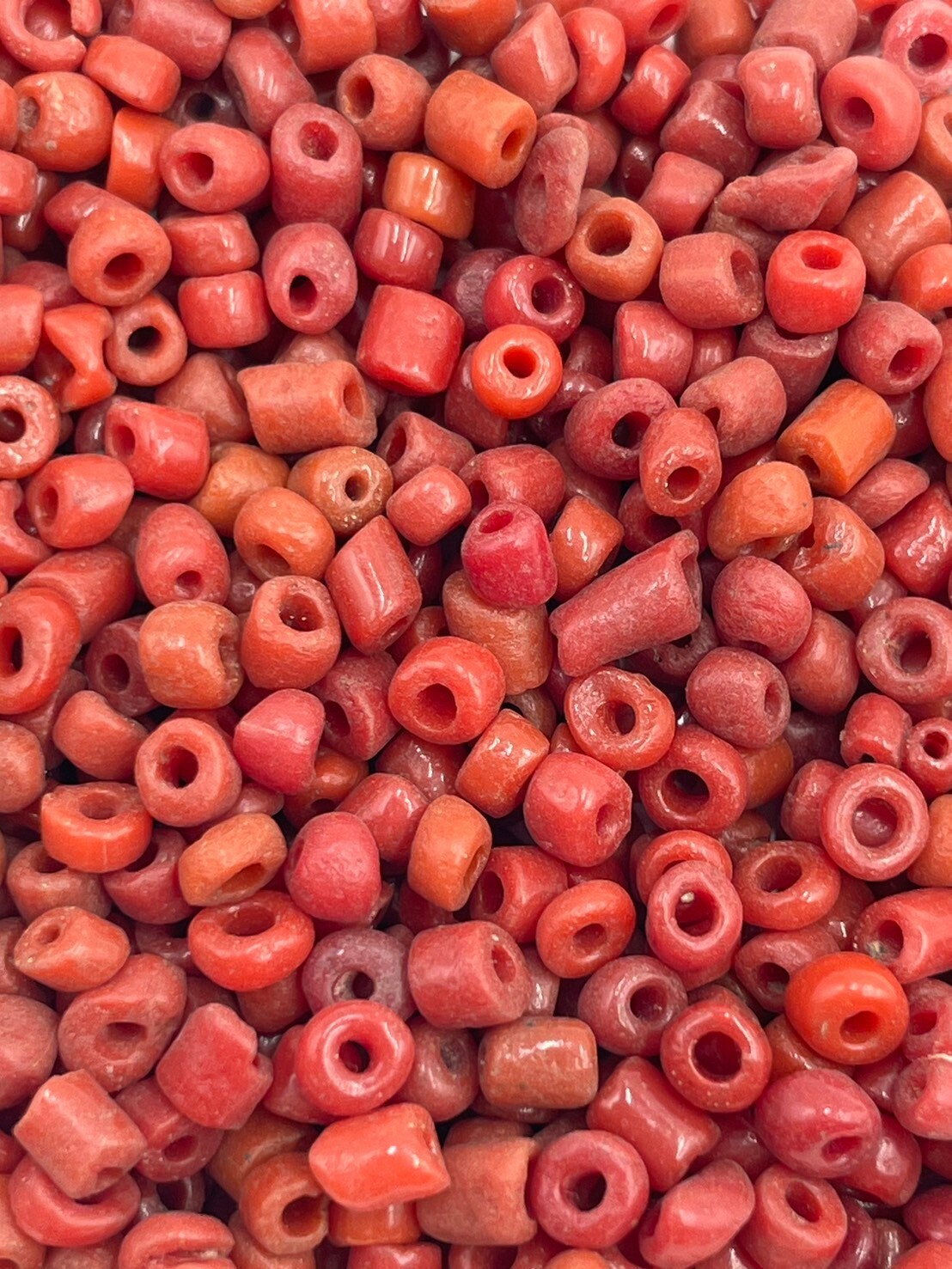 古-No.4橘紅古繡珠3mm