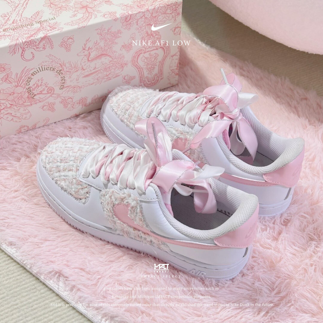 【訂製款】Nike Air Force 1 Low 粉紅小香風