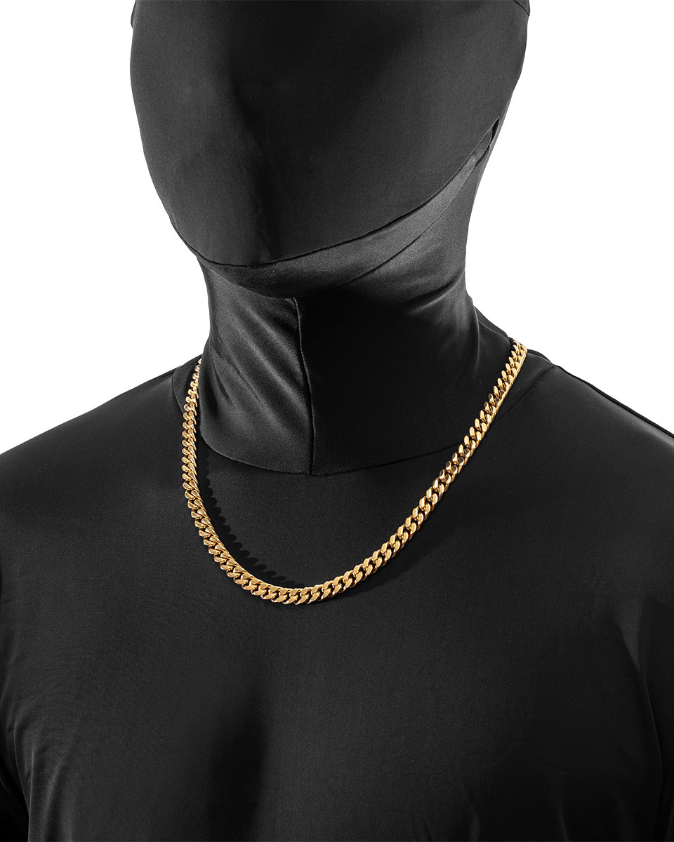 RECOVERY 厚扁鍊項鍊 (亮金)