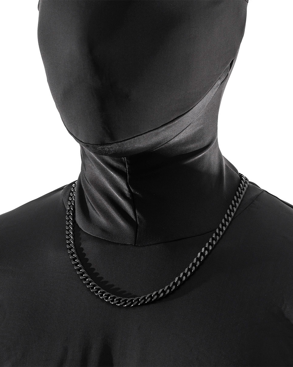 RECOVERY 厚扁鍊項鍊 (霧黑)