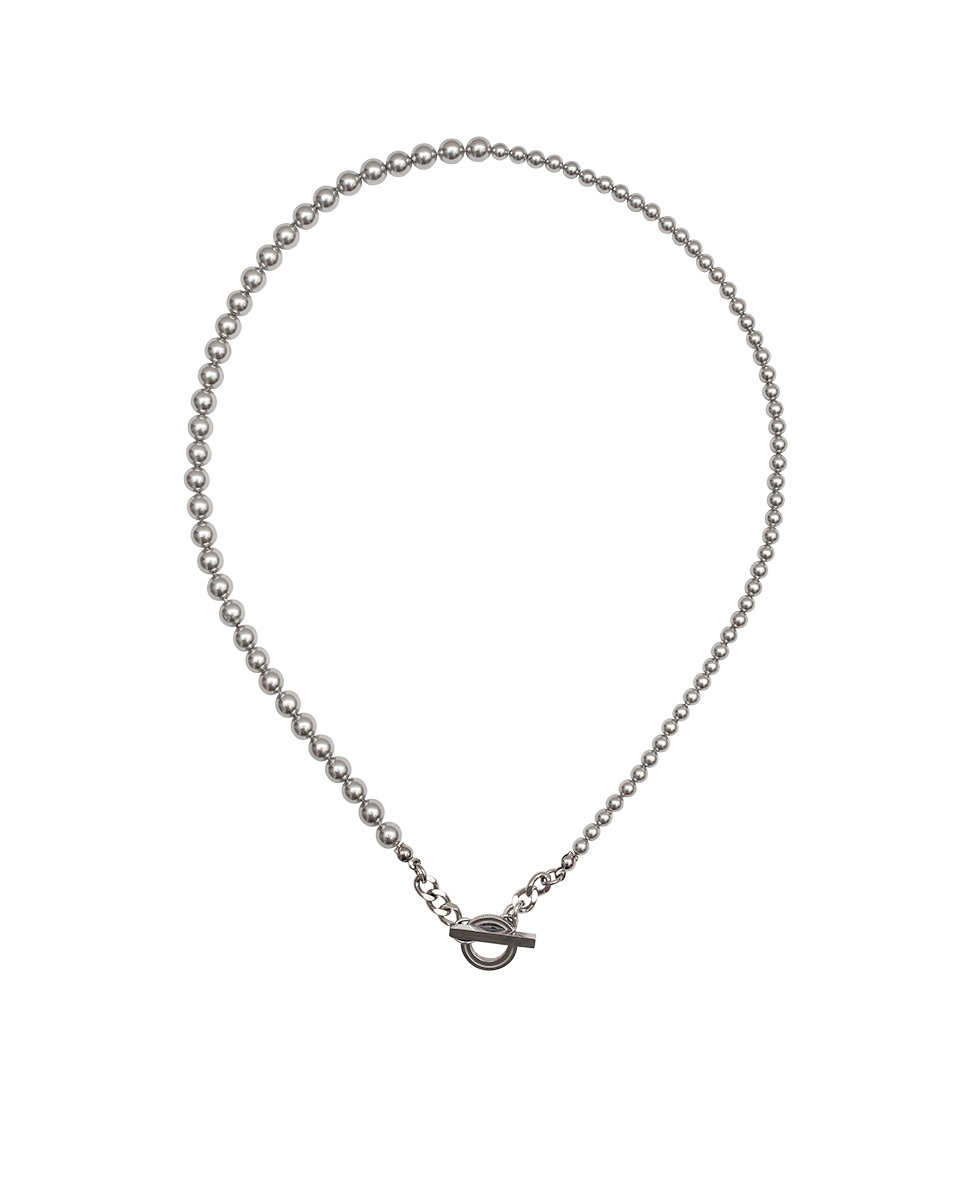 RECOVERY 不對稱珍珠項鍊(灰)