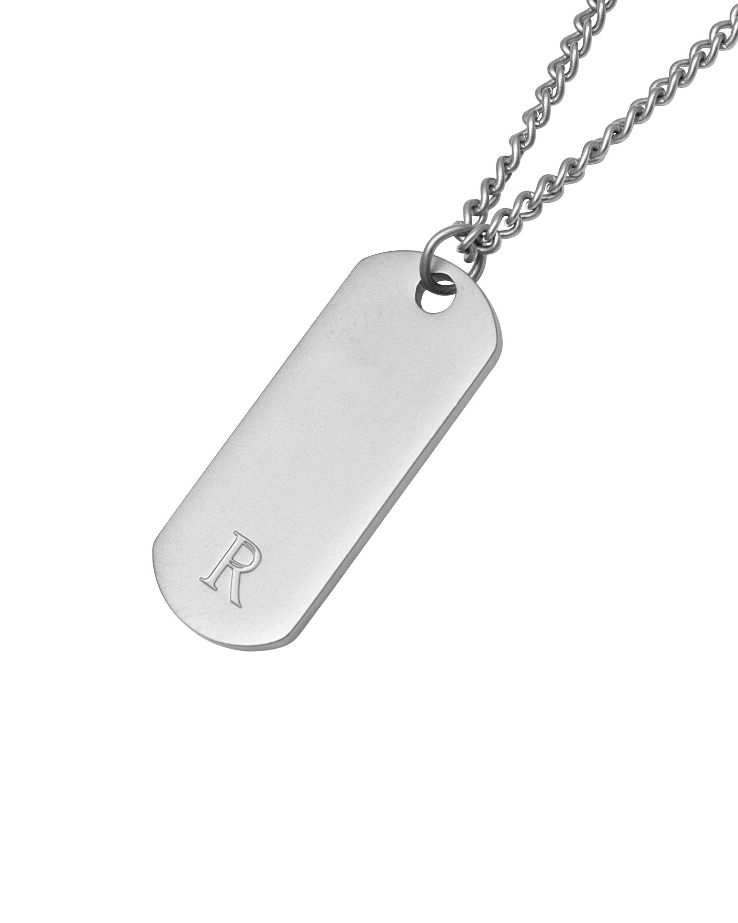 RECOVERY 心電圖項鍊-鋼製 (霧銀)