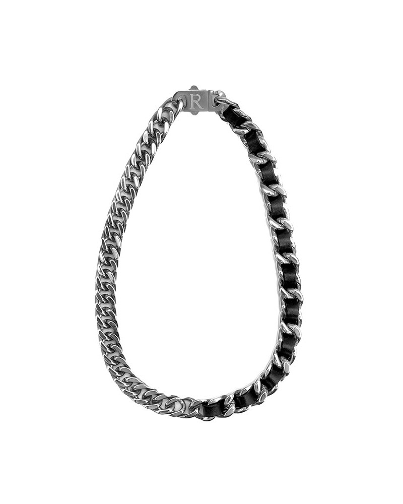 DEIFIED X RECOVERY 編織寬扁項鍊 (亮銀)