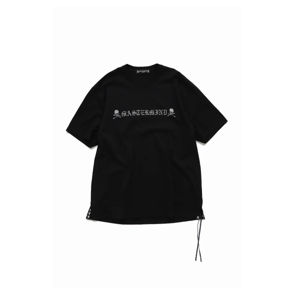 MASTERMIND JAPAN MJ LOGO TEE REGULAR FIT 骷髏文字T 黑色-MJ24E13-TS100