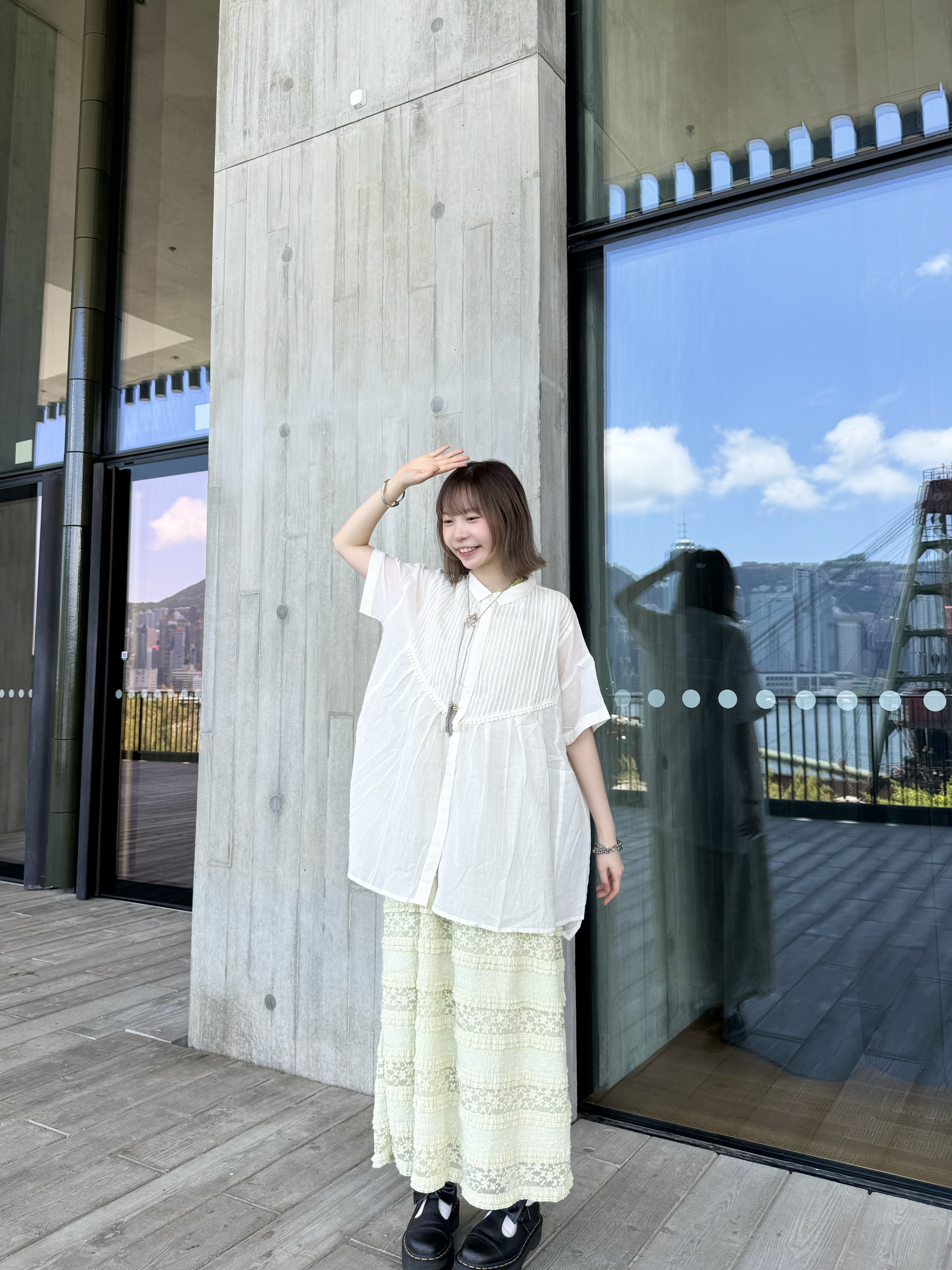 打摺有領短袖恤