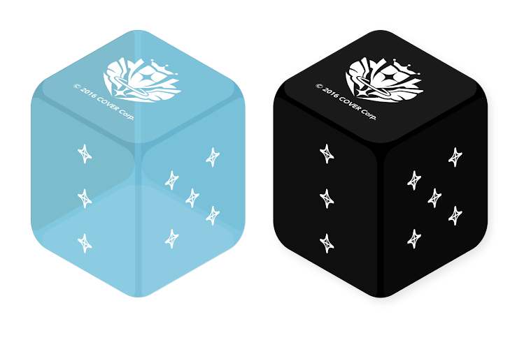 hololive OFFICIAL CARD GAME 官方骰子『Light Blue＆Black (2個セット)』
