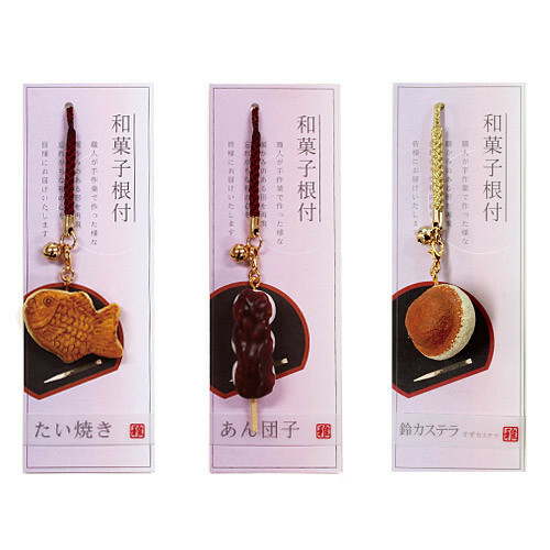 日本ARTHA．和菓子 仿真吊飾 鯛魚燒/雞蛋糕/お煎餅