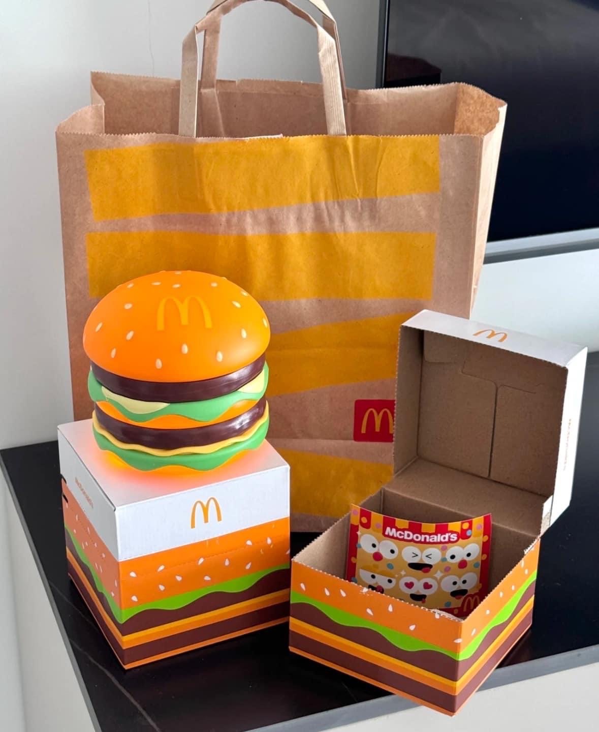 麥當勞漢堡拍拍燈 音樂盒 檯燈 小夜燈