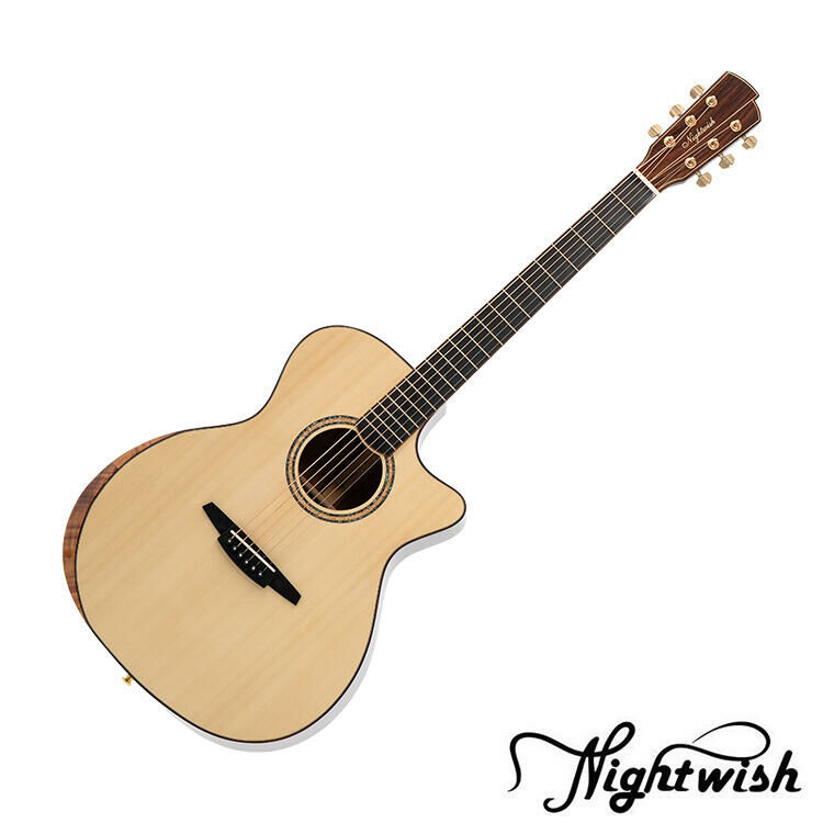 Nightwish N8 GC PRO 英格曼雲杉木 面單板 斜角相思木 木吉他 含原廠琴袋