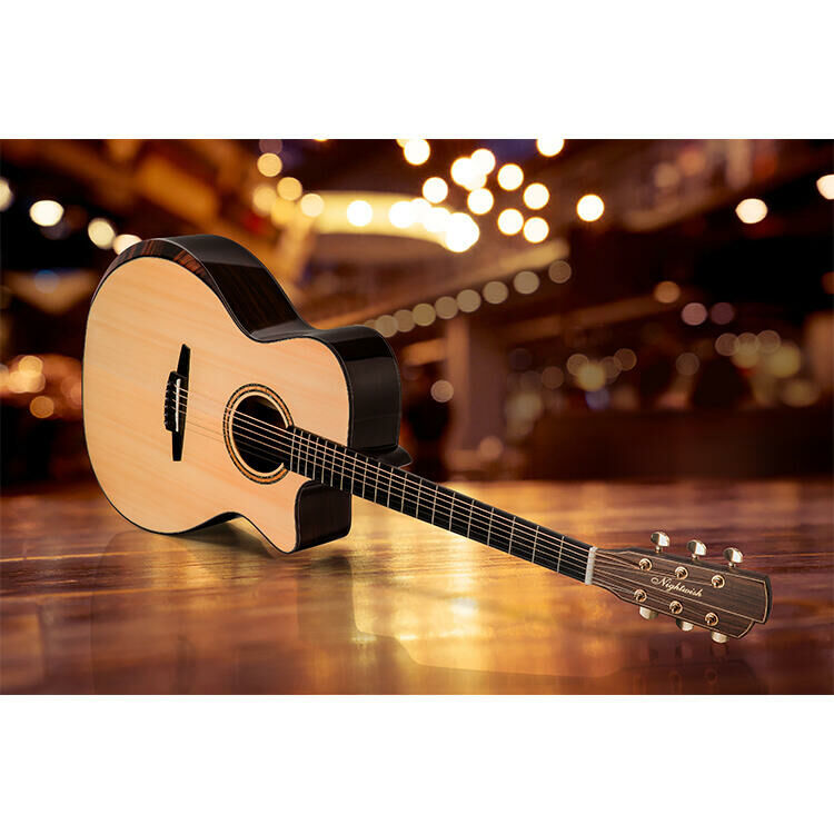 Nightwish N8 GC PRO 英格曼雲杉木 面單板 斜角黑檀木 木吉他 含原廠琴袋