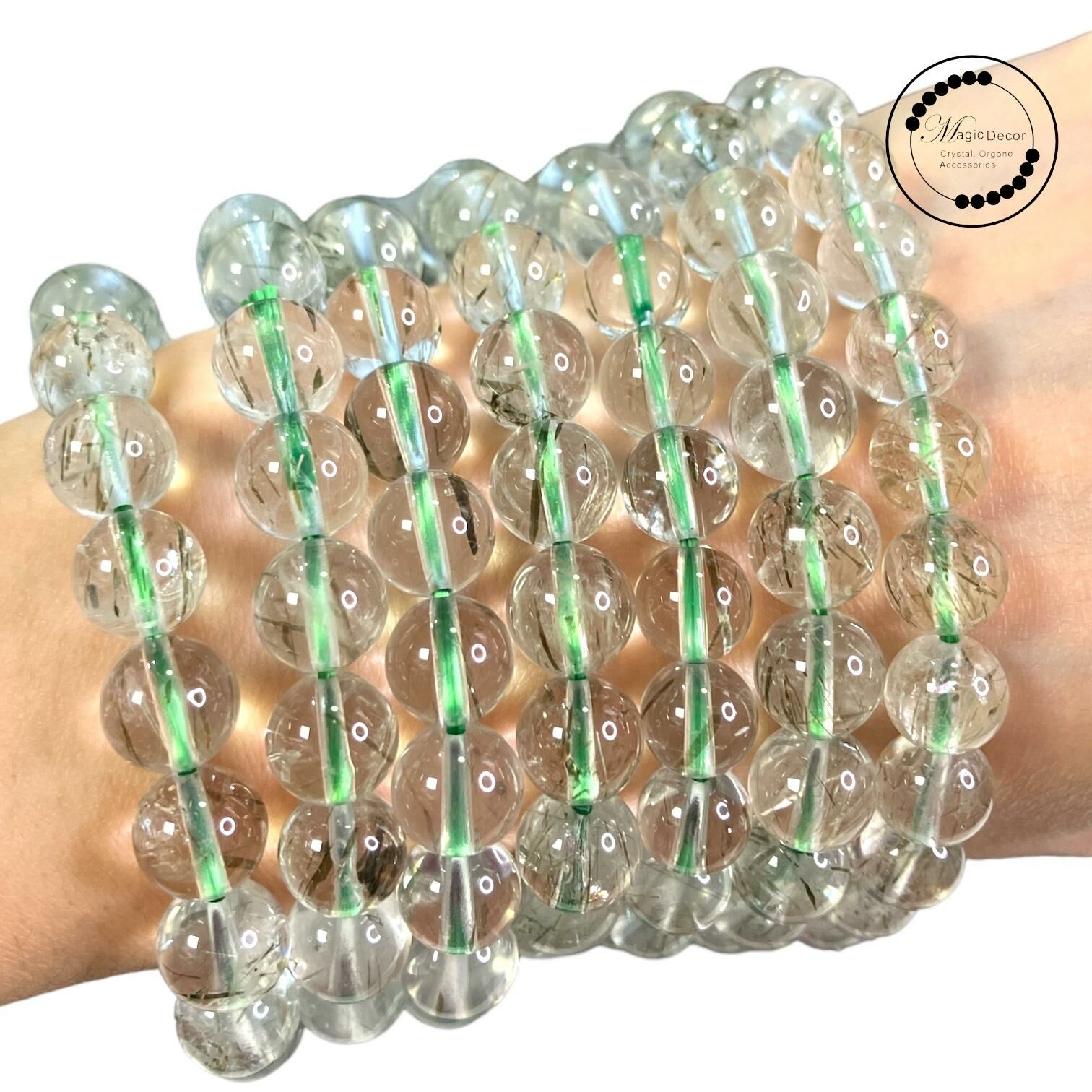 250925 - A74 8mm+傳承級綠碧璽髮手串