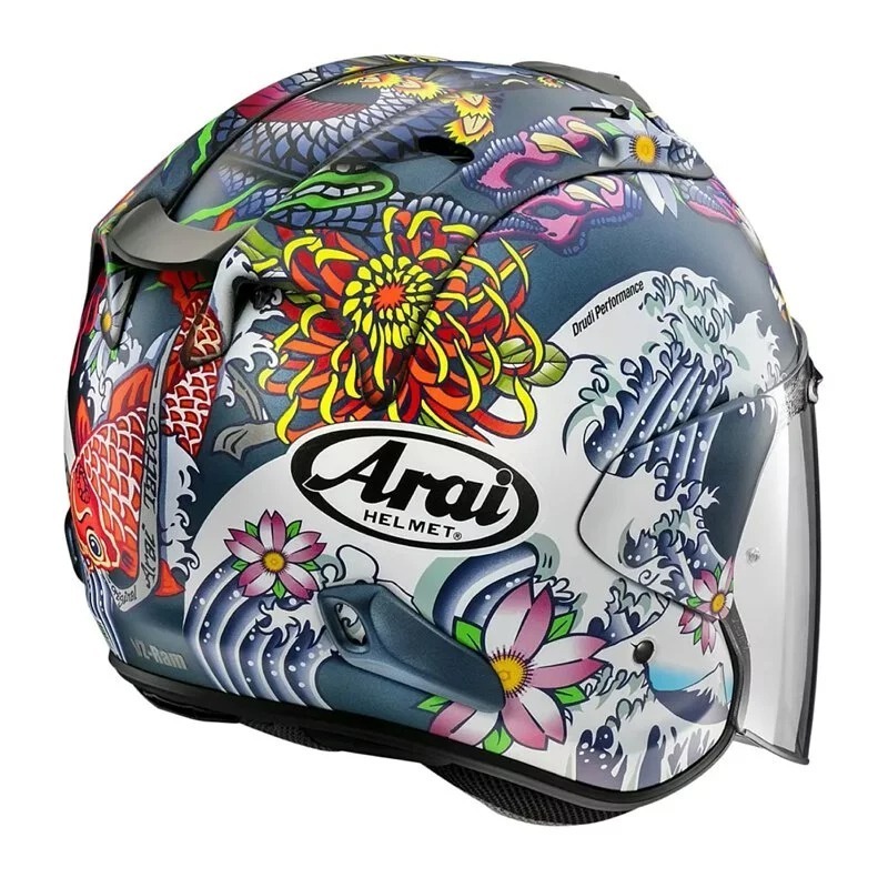 ARAI VZ-RAM ORIENTAL 浮世繪 消光藍 彩繪 3/4帽款