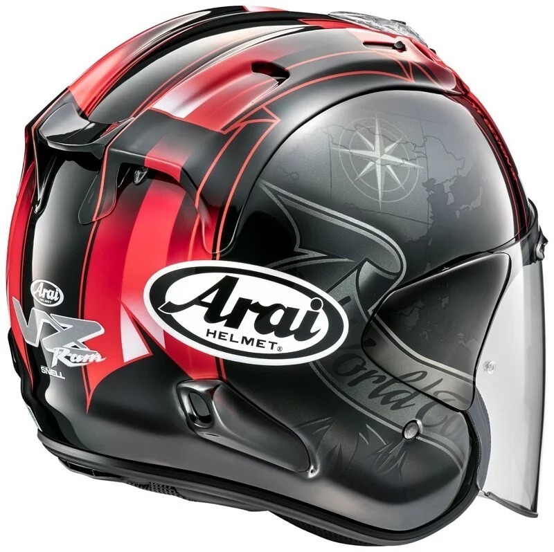 ARAI VZ-RAM HARADA TOUR 黑紅 亮光 彩繪 3/4帽款
