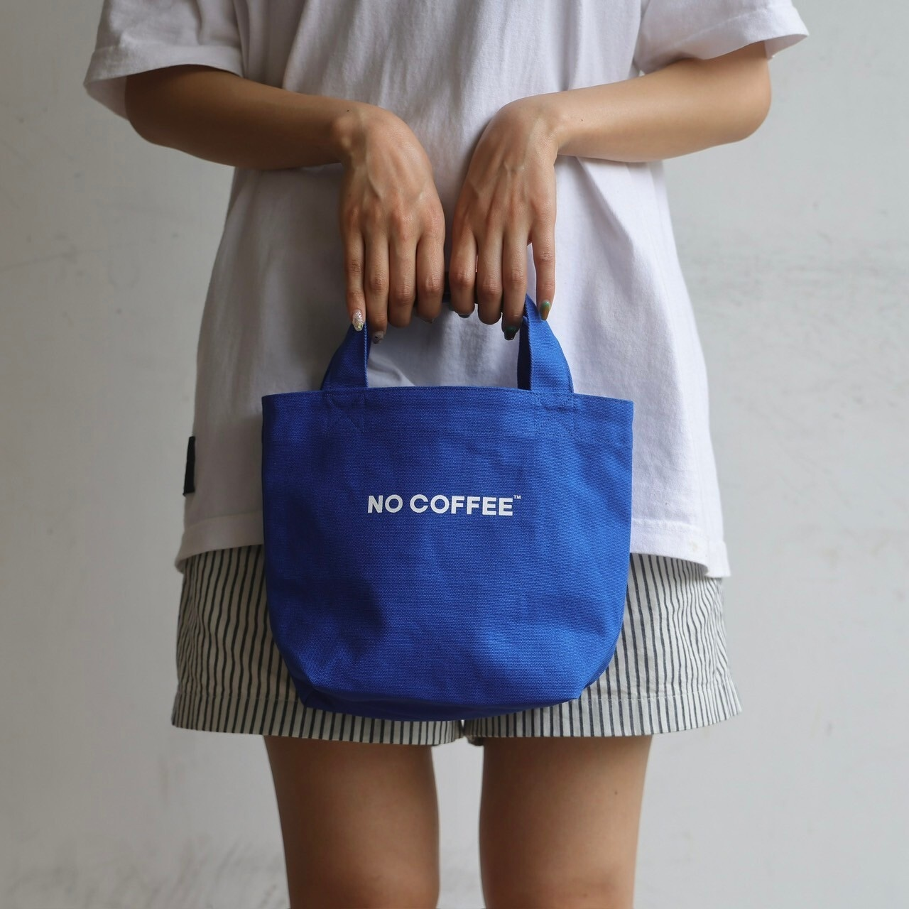 NO COFFEE BLUE MINI TOTE