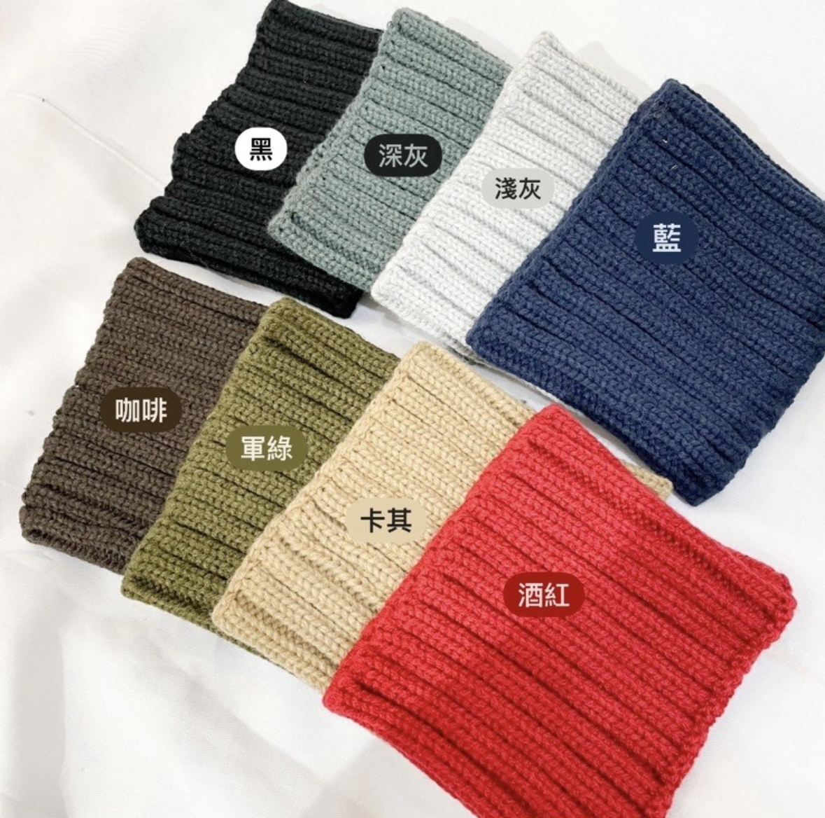 針織毛線寬版髮帶(H00033)