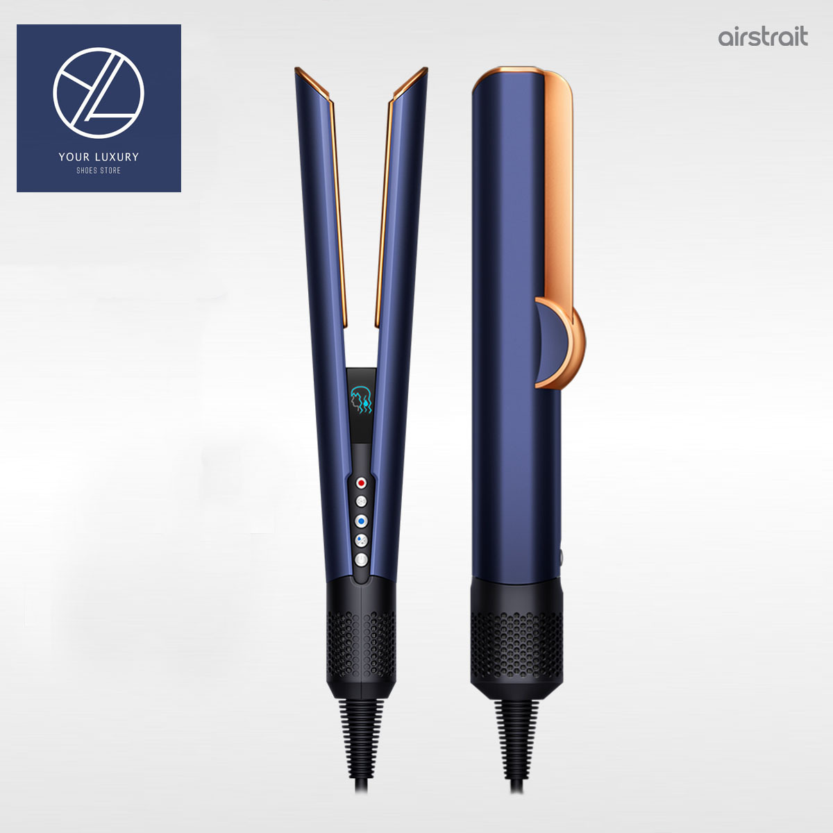 【Luxury】Dyson Airstrait 二合一吹風直髮器 直髮神器 HT01 限量櫻花粉 24年限定款 海軍藍 日本代購