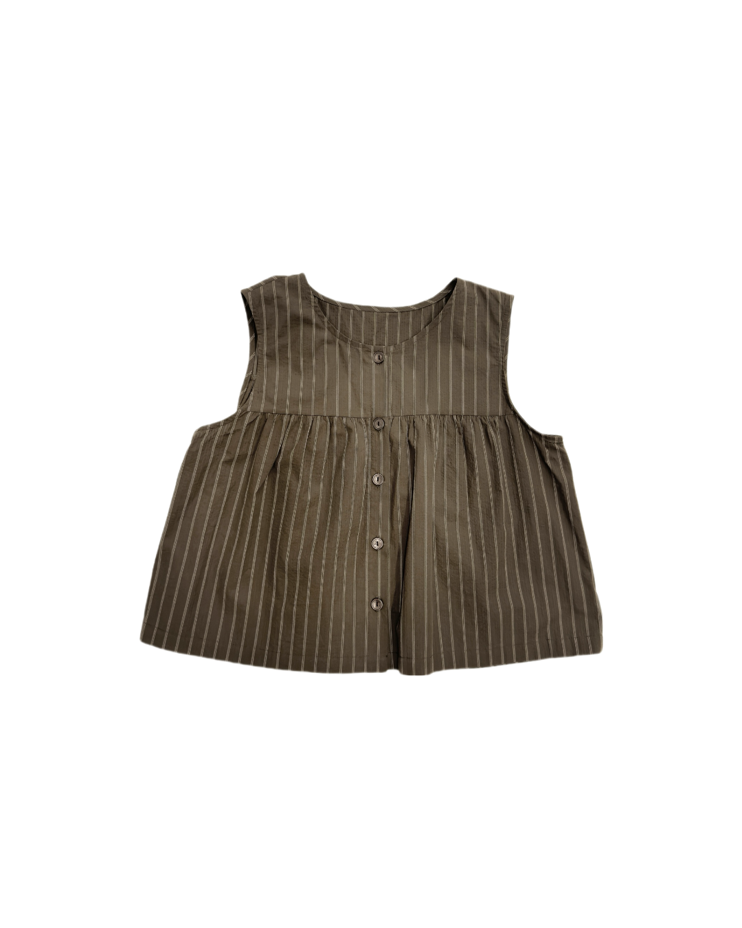 雙直紋全開背心