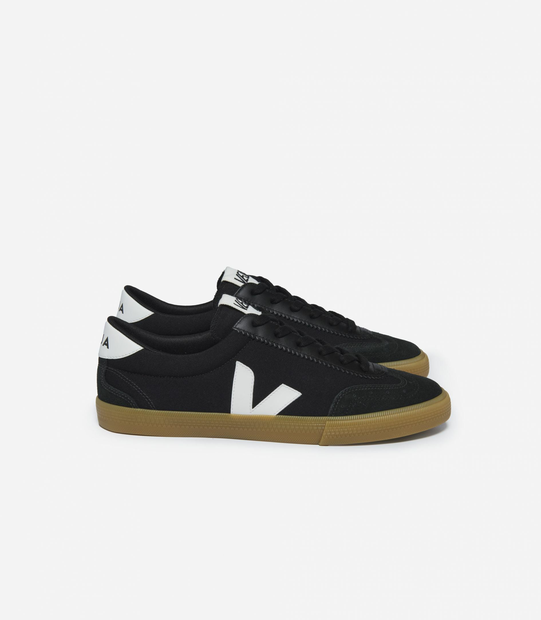 Veja Volley Canvas Black White Natural