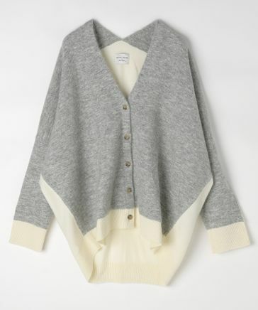 預購 - Tsumori X Niko and ... 大V領拼色針織外套