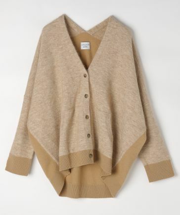 預購 - Tsumori X Niko and ... 大V領拼色針織外套