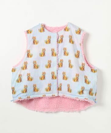 預購 - Tsumori X Niko and ... 貓咪雙面毛毛背心外套