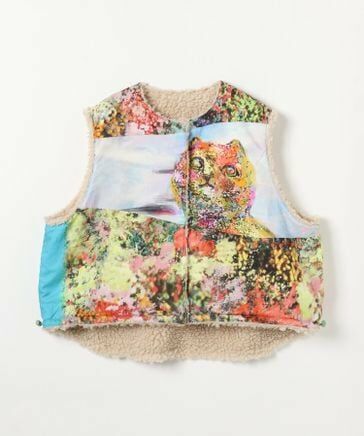 預購 - Tsumori X Niko and ... 貓咪雙面毛毛背心外套