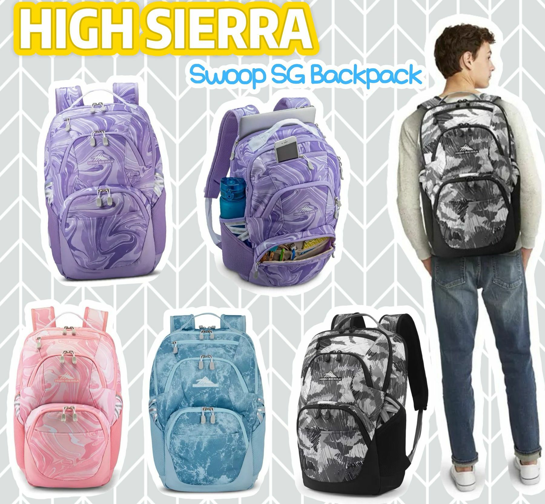 【預購】HIGH SIERRA Swoop SG F080906 扎染雙肩包