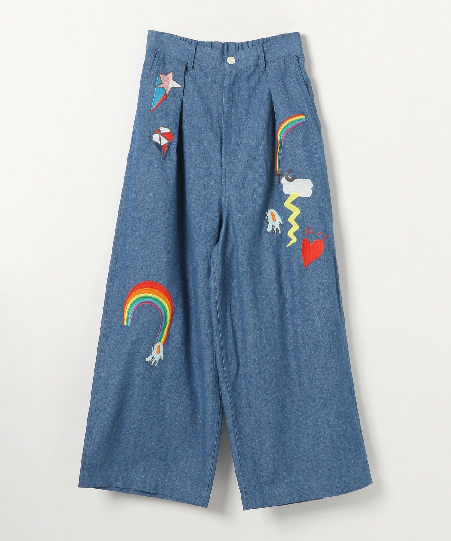 預購 - Tsumori X Niko and ... 布章刺繡長褲