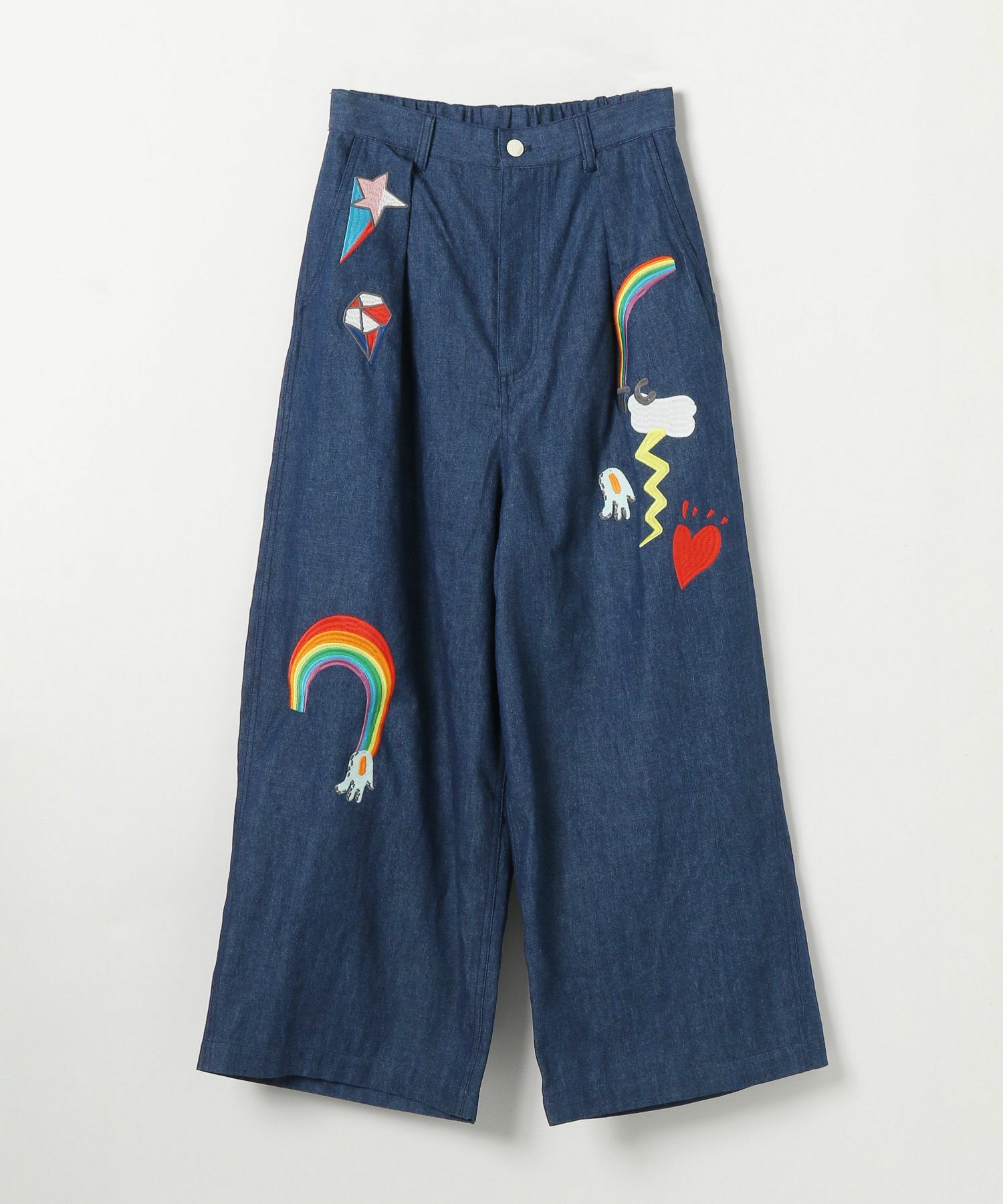 預購 - Tsumori X Niko and ... 布章刺繡長褲