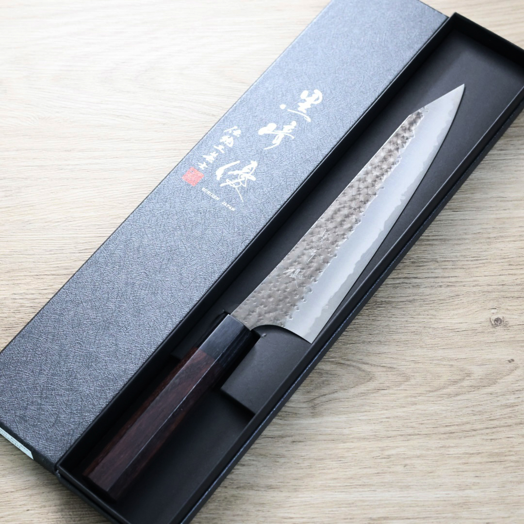 黑崎優 黑閃光 牛刀 210mm 青紙超級鋼