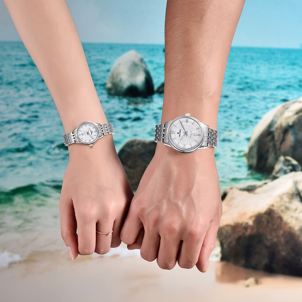 【Jonas Jasmin 喬納斯】JJ-3121M 情侶對錶 男款 羅馬數字 日期顯示 夜光指針刻度 石英